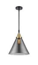  447-1S-BAB-G43-L-LED - Cone - 1 Light - 12 inch - Black Antique Brass - Mini Pendant