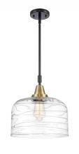  447-1S-BAB-G713-L-LED - Bell - 1 Light - 12 inch - Black Antique Brass - Mini Pendant