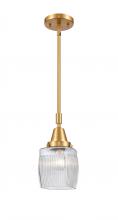 Innovations Lighting 447-1S-SG-G302-LED - Colton - 1 Light - 6 inch - Satin Gold - Mini Pendant