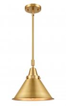 Innovations Lighting 447-1S-SG-M10-SG-LED - Briarcliff - 1 Light - 10 inch - Satin Gold - Mini Pendant