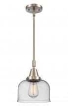  447-1S-SN-G74 - Bell - 1 Light - 8 inch - Brushed Satin Nickel - Mini Pendant