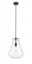  491-1P-BK-G572-12-LED - Fairfield - 1 Light - 12 inch - Matte Black - Cord hung - Mini Pendant