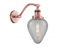  515-1W-AC-G165 - Geneseo - 1 Light - 7 inch - Antique Copper - Sconce