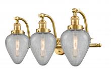  515-3W-SG-G165 - Geneseo - 3 Light - 28 inch - Satin Gold - Bath Vanity Light