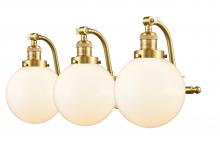  515-3W-SG-G201-8 - Beacon - 3 Light - 28 inch - Satin Gold - Bath Vanity Light