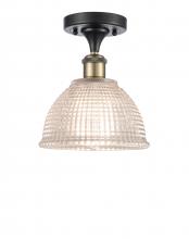  516-1C-BAB-G422-LED - Arietta - 1 Light - 8 inch - Black Antique Brass - Semi-Flush Mount