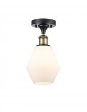  516-1C-BAB-G651-6-LED - Cindyrella - 1 Light - 6 inch - Black Antique Brass - Semi-Flush Mount