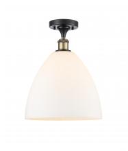  516-1C-BAB-GBD-121-LED - Bristol - 1 Light - 12 inch - Black Antique Brass - Semi-Flush Mount