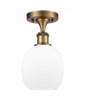  516-1C-BB-G101-LED - Belfast - 1 Light - 6 inch - Brushed Brass - Semi-Flush Mount