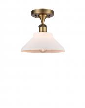  516-1C-BB-G131-LED - Orwell - 1 Light - 8 inch - Brushed Brass - Semi-Flush Mount