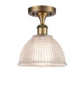  516-1C-BB-G422-LED - Arietta - 1 Light - 8 inch - Brushed Brass - Semi-Flush Mount