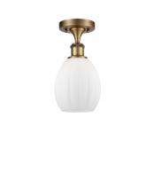  516-1C-BB-G81-LED - Eaton - 1 Light - 6 inch - Brushed Brass - Semi-Flush Mount