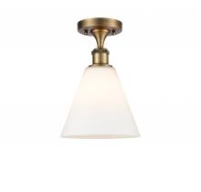  516-1C-BB-GBC-81-LED - Berkshire - 1 Light - 8 inch - Brushed Brass - Semi-Flush Mount