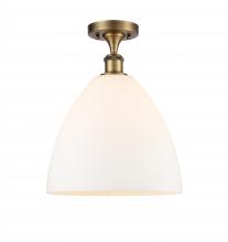  516-1C-BB-GBD-121-LED - Bristol - 1 Light - 12 inch - Brushed Brass - Semi-Flush Mount