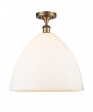  516-1C-BB-GBD-161-LED - Bristol - 1 Light - 16 inch - Brushed Brass - Semi-Flush Mount