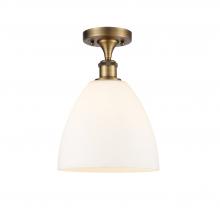  516-1C-BB-GBD-91-LED - Bristol - 1 Light - 9 inch - Brushed Brass - Semi-Flush Mount