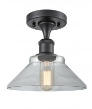  516-1C-BK-G132-LED - Orwell - 1 Light - 8 inch - Matte Black - Semi-Flush Mount