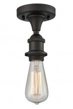  516-1C-OB-LED - Bare Bulb - 1 Light - 5 inch - Oil Rubbed Bronze - Semi-Flush Mount