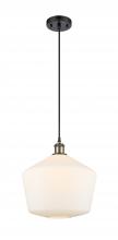  516-1P-BAB-G651-12 - Cindyrella - 1 Light - 12 inch - Black Antique Brass - Cord hung - Mini Pendant