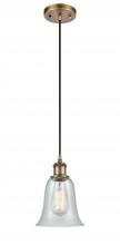  516-1P-BB-G2812-LED - Hanover - 1 Light - 6 inch - Brushed Brass - Cord hung - Mini Pendant