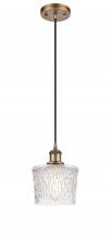  516-1P-BB-G402-LED - Niagara - 1 Light - 7 inch - Brushed Brass - Cord hung - Mini Pendant