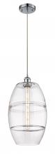  516-1P-PC-G557-10CL - Vaz - 1 Light - 10 inch - Polished Chrome - Cord hung - Mini Pendant