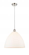 Innovations Lighting 516-1P-PN-GBD-161-LED - Bristol - 1 Light - 16 inch - Polished Nickel - Cord hung - Pendant