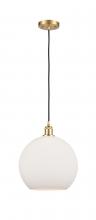 Innovations Lighting 516-1P-SG-G121-12-LED - Athens - 1 Light - 12 inch - Satin Gold - Cord hung - Mini Pendant