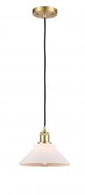 Innovations Lighting 516-1P-SG-G131-LED - Orwell - 1 Light - 8 inch - Satin Gold - Cord hung - Mini Pendant