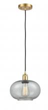 Innovations Lighting 516-1P-SG-G247-LED - Gorham - 1 Light - 10 inch - Satin Gold - Cord hung - Mini Pendant