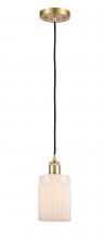 Innovations Lighting 516-1P-SG-G341-LED - Hadley - 1 Light - 5 inch - Satin Gold - Cord hung - Mini Pendant