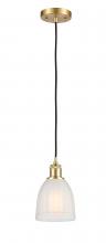 Innovations Lighting 516-1P-SG-G441-LED - Brookfield - 1 Light - 6 inch - Satin Gold - Cord hung - Mini Pendant