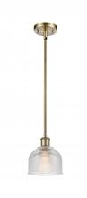  516-1S-AB-G412 - Dayton - 1 Light - 6 inch - Antique Brass - Mini Pendant