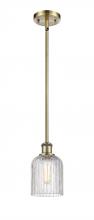  516-1S-AB-G559-5CL - Bridal Veil - 1 Light - 5 inch - Antique Brass - Mini Pendant