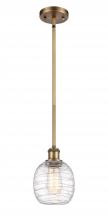  516-1S-BB-G1013 - Belfast - 1 Light - 6 inch - Brushed Brass - Mini Pendant