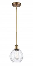  516-1S-BB-G362 - Waverly - 1 Light - 6 inch - Brushed Brass - Mini Pendant