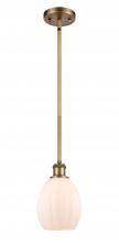  516-1S-BB-G81-LED - Eaton - 1 Light - 6 inch - Brushed Brass - Mini Pendant