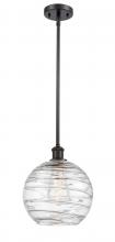 Innovations Lighting 516-1S-OB-G1213-10-LED - Athens Deco Swirl - 1 Light - 10 inch - Oil Rubbed Bronze - Mini Pendant