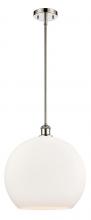 Innovations Lighting 516-1S-PN-G121-14-LED - Athens - 1 Light - 14 inch - Polished Nickel - Pendant