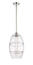  516-1S-PN-G557-10CL - Vaz - 1 Light - 10 inch - Polished Nickel - Mini Pendant