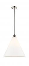 Innovations Lighting 516-1S-PN-GBC-161-LED - Berkshire - 1 Light - 16 inch - Polished Nickel - Pendant