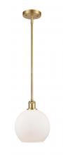 Innovations Lighting 516-1S-SG-G121-LED - Athens - 1 Light - 8 inch - Satin Gold - Mini Pendant