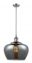 Innovations Lighting 516-1S-SN-G93-L-LED - Fenton - 1 Light - 11 inch - Brushed Satin Nickel - Mini Pendant