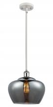  516-1S-WPC-G93-L-LED - Fenton - 1 Light - 11 inch - White Polished Chrome - Mini Pendant