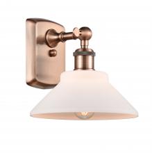  516-1W-AC-G131 - Orwell - 1 Light - 8 inch - Antique Copper - Sconce
