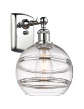  516-1W-PC-G556-8CL - Rochester - 1 Light - 8 inch - Polished Chrome - Sconce