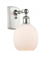  516-1W-WPC-G101-LED - Belfast - 1 Light - 6 inch - White Polished Chrome - Sconce