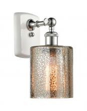  516-1W-WPC-G116-LED - Cobbleskill - 1 Light - 5 inch - White Polished Chrome - Sconce