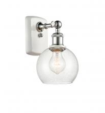 516-1W-WPC-G124-6 - Athens - 1 Light - 6 inch - White Polished Chrome - Sconce