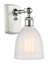  516-1W-WPC-G441 - Brookfield - 1 Light - 6 inch - White Polished Chrome - Sconce